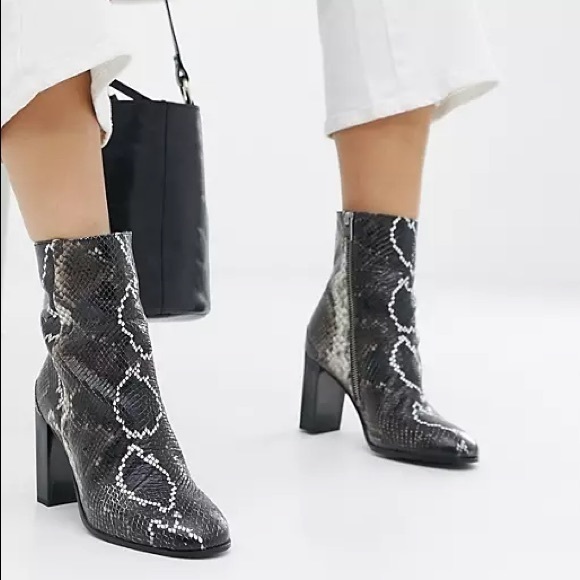 Allsaints Roka faux snakeskin boots - Picture 4 of 10